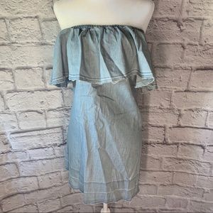 7 For All Man Kind Strapless Mini Dress